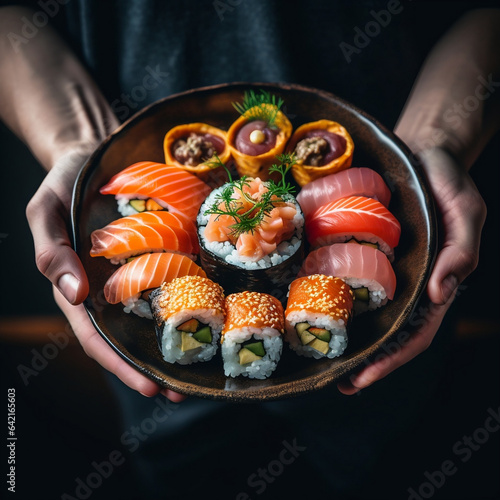 Sushi na talerzu - smak i kolor Azji