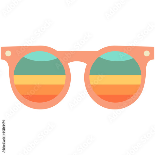 Set of geometric abstract sunglasses.70s retro hippie style.Vibes funky eyeglasses with deco elements.Vintage nostalgia psychedelic elements.