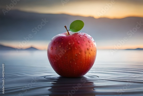 apple in water
