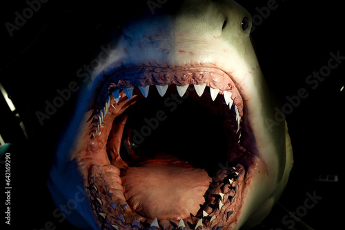 Modell eines Hai im Aquarium in Kopenhagen
