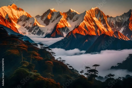 sunrise in the mountains © aimenyounas