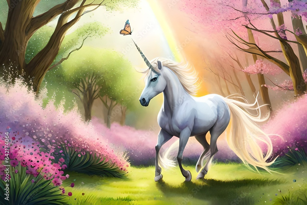Naklejka premium horse in the forest