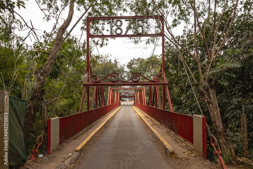 Ponte Pedro Abruc  s  na cidade de Jaguari  na  Estado de S  o Paulo  Brasil