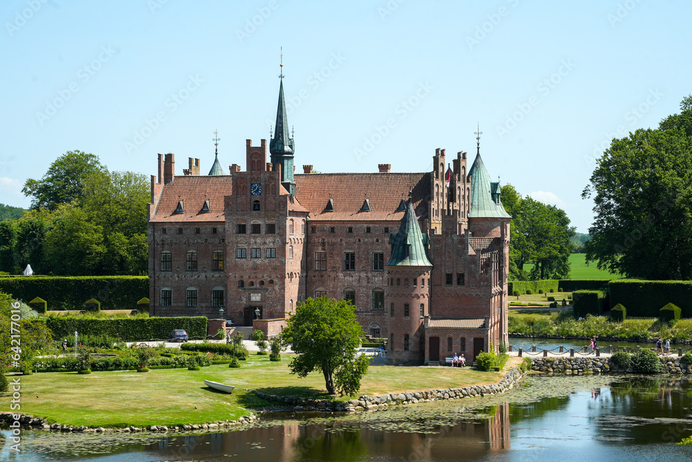 Schloss Egeskov auf Fünen in Dänemark