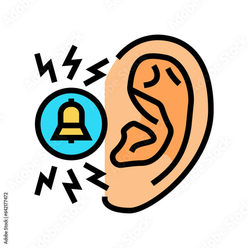 tinnitus relief audiologist doctor color icon vector. tinnitus relief audiologist doctor sign. isolated symbol illustration