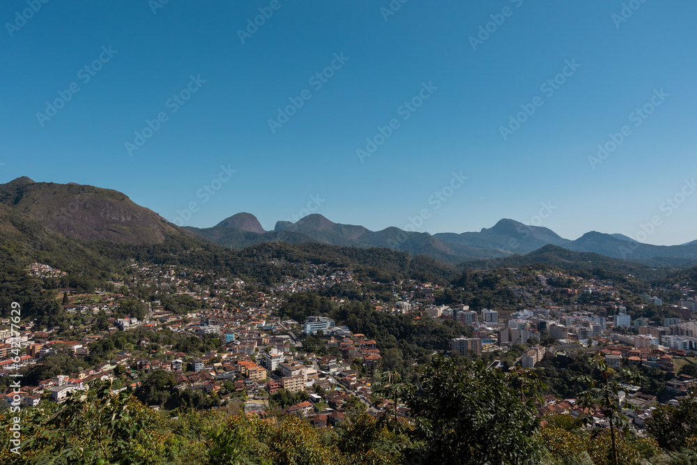 Vista panoramica de Teresópolis, Rio de Janeiro, Brasil