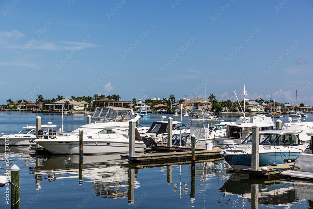 Boats in the Marina Marco Island Florida
