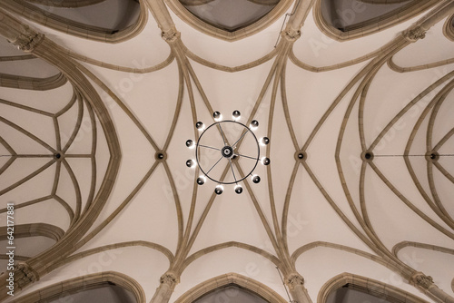 Detalhes do teto arquitetura nterior da Catedral de São Pedro de Alcântara, Petrópolis, Rio de Janeiro photo