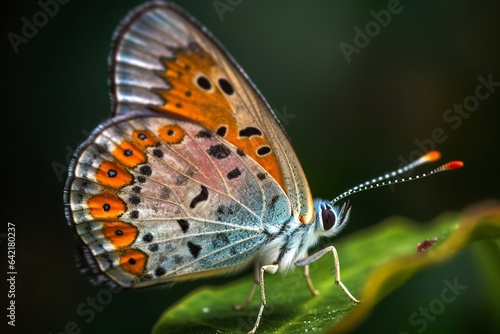 beautyful colored butterfly macro