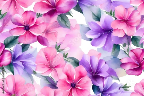 flowers watercolor pink purple hi res 