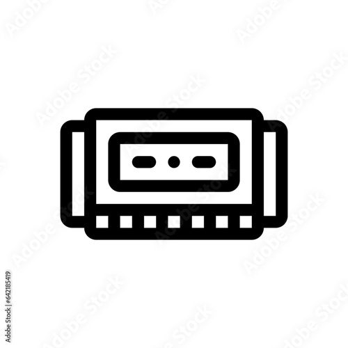 harmonica line icon
