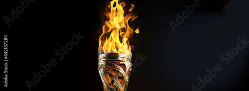 olympic torch, AI generated