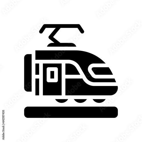 train glyph icon