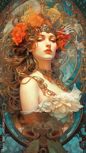 Art nouveau girl