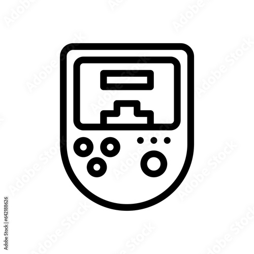gameboy line icon