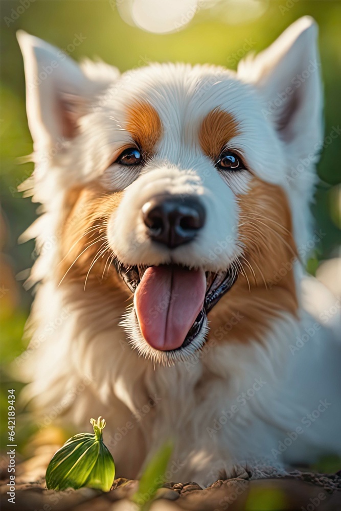 cute dog cute little dog among the flowers 1 cute dog cute little dog among the flowers 1