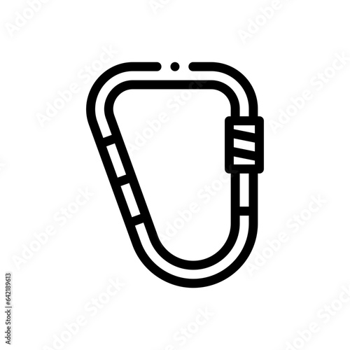 carabiner line icon