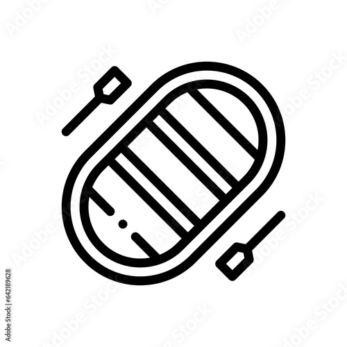 rafting line icon