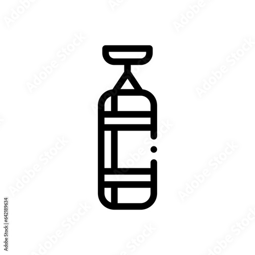 punching bag line icon
