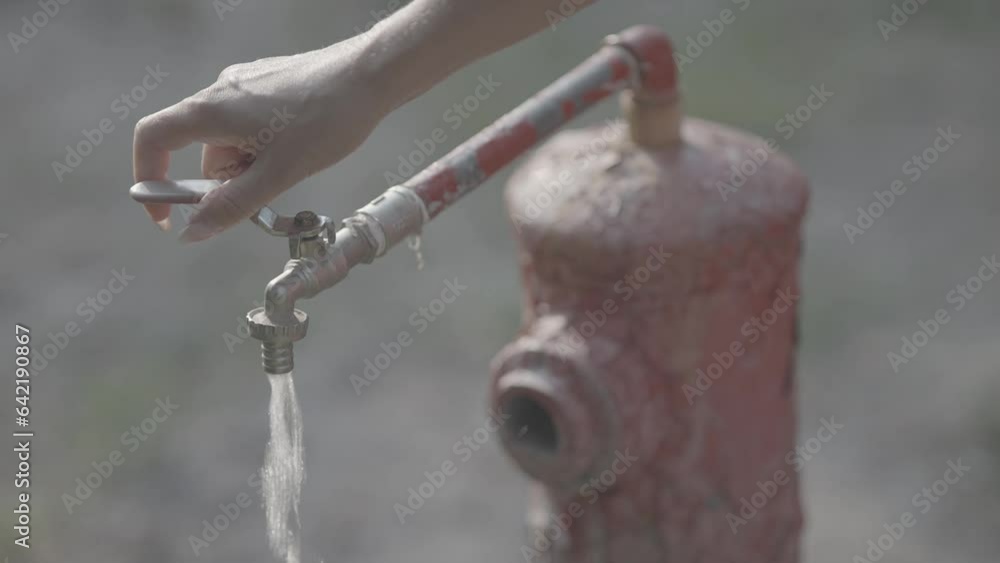 Flowing water supply valve stopcock handle Flowing water supply valve stopcock handle