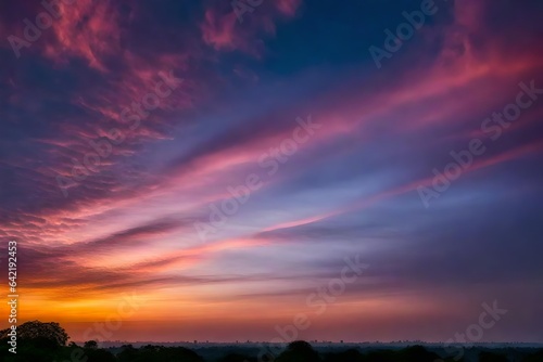 Colorful sky in twilight time background  © Mustafa_Art