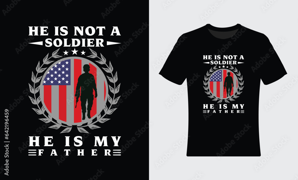Fototapeta premium Vector united states of America veterans t shirt design