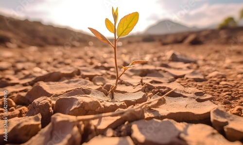 plant sprout in drought