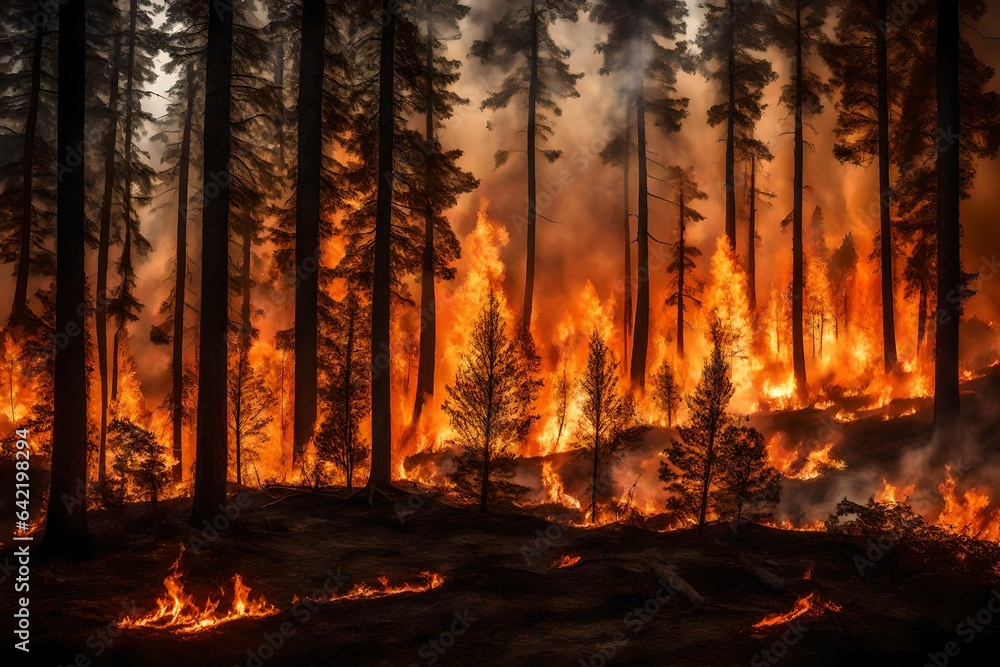 fire in the forest fire in the forest
