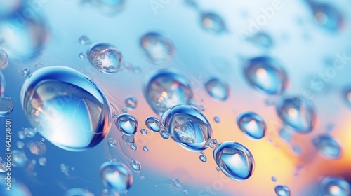 bright abstract background with bubbles.