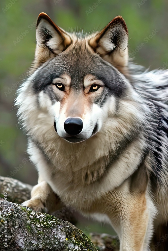 wolf portrait in the wild wolf portrait in the wild