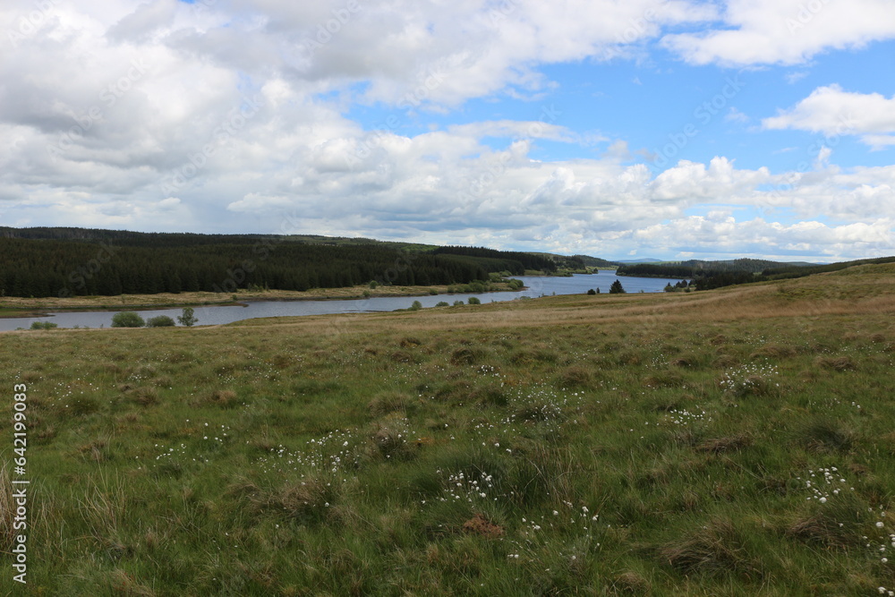 landscape with river and clouds landscape with river and clouds