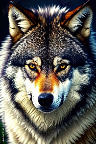 wolfhound in the wild close up  © HalilKorkmazer