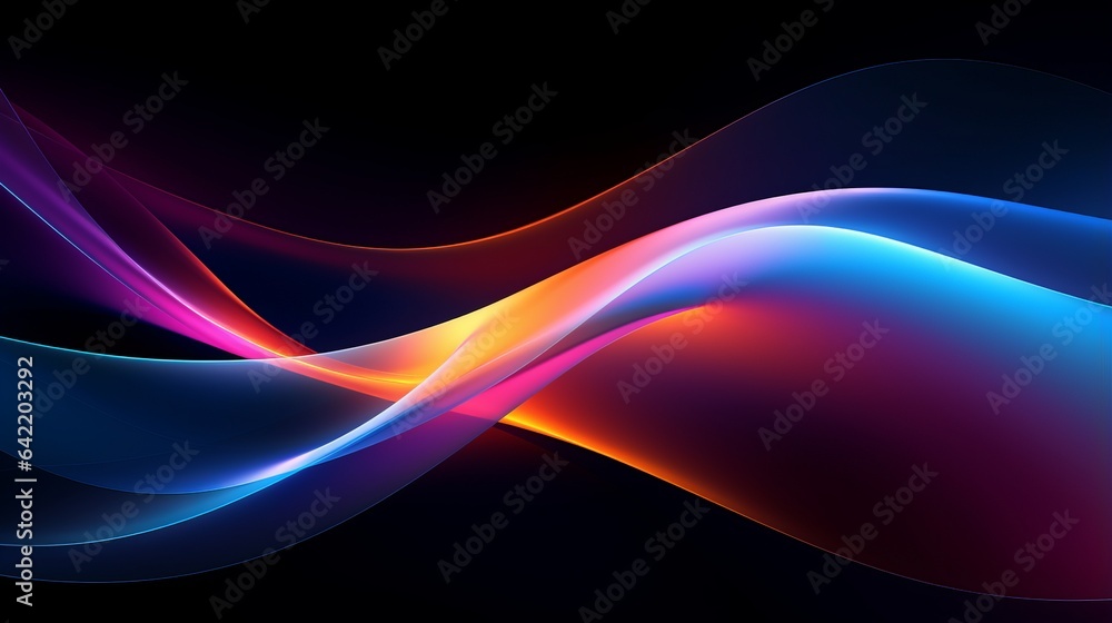 Naklejka premium background neon colored luminous.