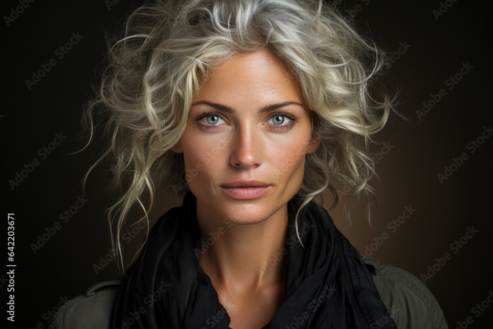 Portrait of a woman. Generative AI. Portrait of a woman. Generative AI.