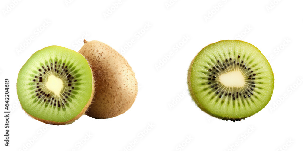 Fototapeta premium Kiwi fruit on a transparent background