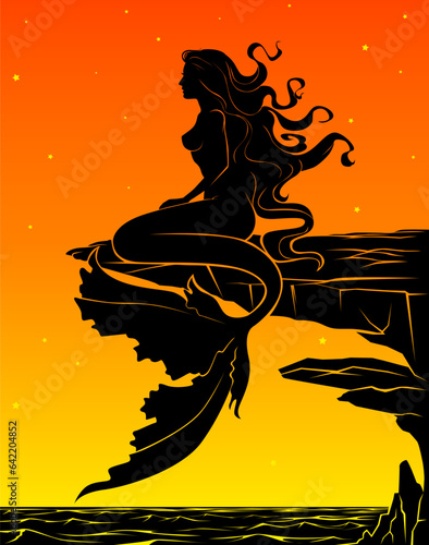 mermaid silhouette