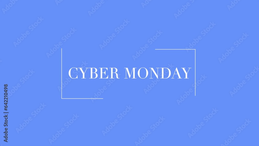 Modern Cyber Monday text on blue gradient, motion abstract holidays, minimalism and promo style background Modern Cyber Monday text on blue gradient, motion abstract holidays, minimalism and promo style background