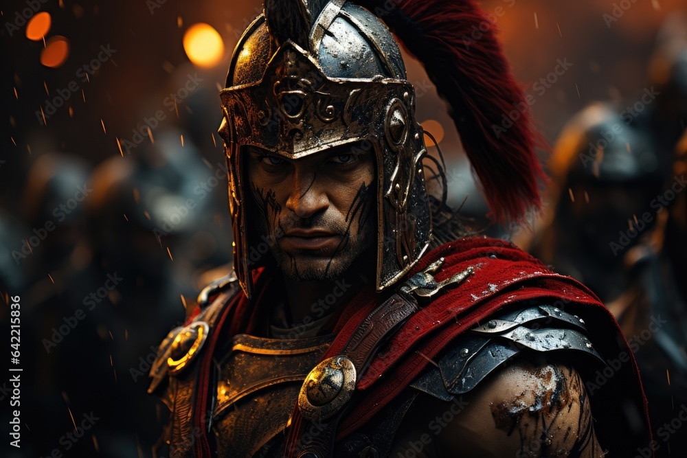 Epic Warriors of Sparta: Unveiling the Valor and Tactics of Legendary Spartan Fighters - obrazy, fototapety, plakaty 