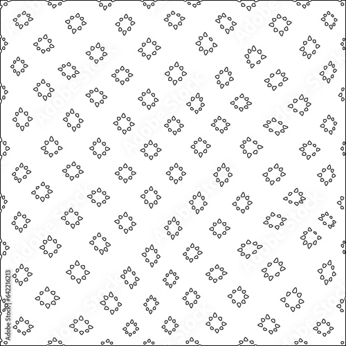 White background with black pattern. Texture with figures from lines.Line shape design.Abstract background for web page, textures, card, poster, fabric, textile. Monochrome graphic repeating design. 