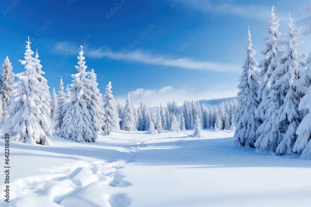 White snow-capped Christmas time - stock concepts