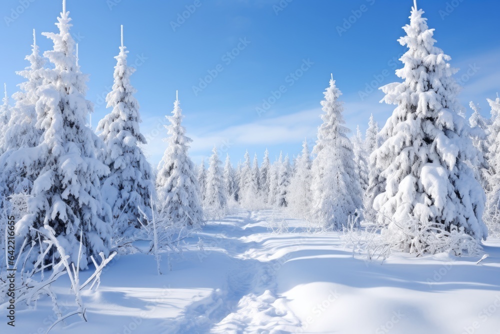 White snow-capped Christmas time - stock concepts