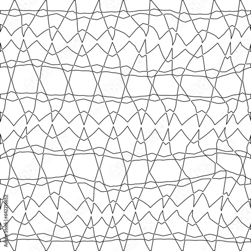 White background with black pattern. Texture with figures from lines.Line shape design.Abstract background for web page, textures, card, poster, fabric, textile. Monochrome graphic repeating design. 