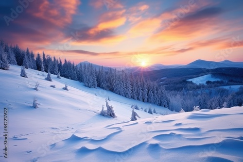 Beautiful Winter landscape in the mountains - stock concepts © 4kclips