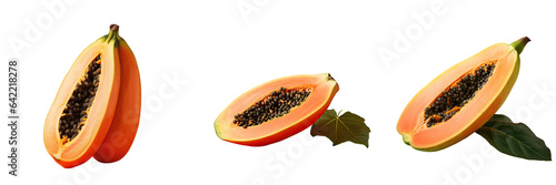 Wallpaper Mural Papaya on transparent background when it s ripe Torontodigital.ca