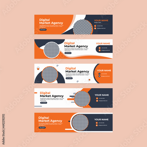 modern cover banner design abstract background