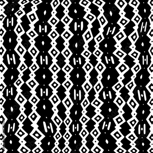 White background with black pattern.Repeat Pattern for fashion, textile design,  on wall paper, wrapping paper, fabrics and home decor. Seamless pattern in grunge style.