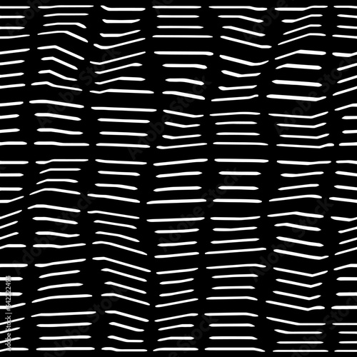 White background with black pattern.Repeat Pattern for fashion, textile design,  on wall paper, wrapping paper, fabrics and home decor. Seamless pattern in grunge style.