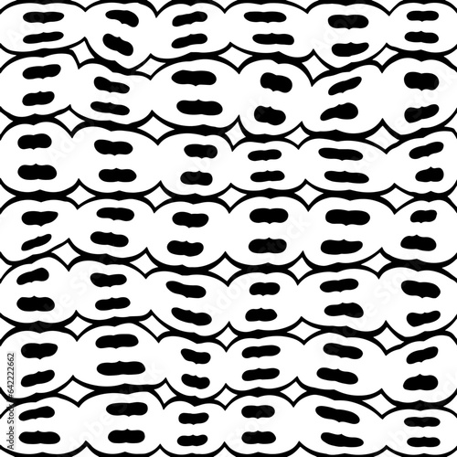 White background with black pattern.Repeat Pattern for fashion, textile design,  on wall paper, wrapping paper, fabrics and home decor. Seamless pattern in grunge style.