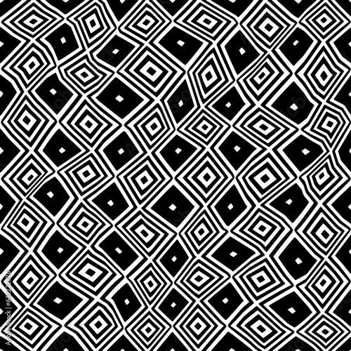 White background with black pattern.Repeat Pattern for fashion, textile design,  on wall paper, wrapping paper, fabrics and home decor. Seamless pattern in grunge style.