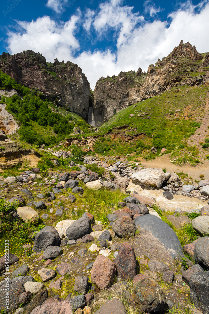 Fototapeta premium View of Caucasus mountains